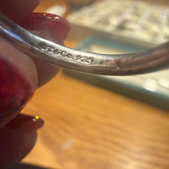 Authentic Tiffany & Co. Dragon Fly Ring Size 6 w/ Blue Drawstring Pouch included - Picture 3 of 3